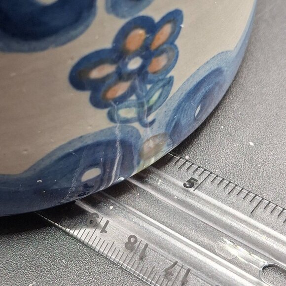 MA Hadley Vintage Hand-Painted Ceramic Utensil Holder Floral - Picture 8 of 9